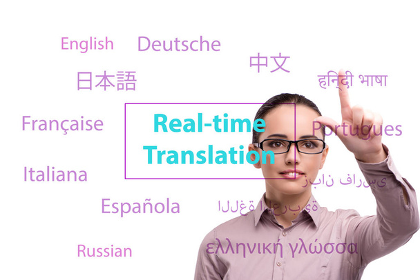 Yabancı dilden çevrimiçi çeviri kavramı - Fotoğraf, Görsel