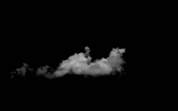 Wolken isoliert auf schwarzem Grund - Foto, Bild