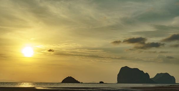 Sea Landscape,Sunset after the island - Fotó, kép