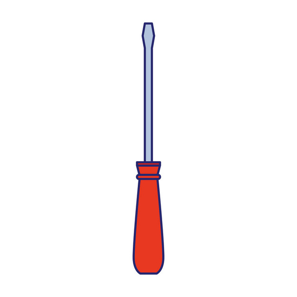 screwdriver tool icon, flat design - Wektor, obraz