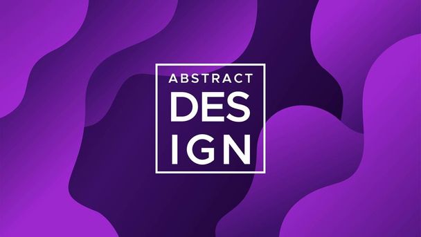 abstracte achtergrond ontwerp met paarse flow stijl - Vector, afbeelding