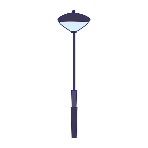 ícone de lâmpada de rua, design plano
 - Vetor, Imagem