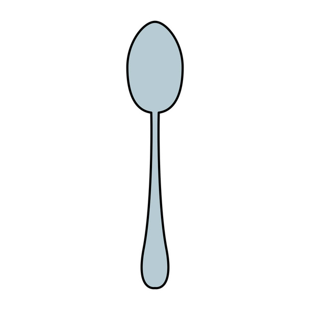 spoon icon, kitchen utensils design - Вектор, зображення