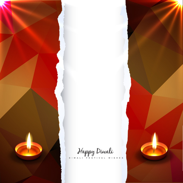 shiny vector diwali design - Вектор,изображение