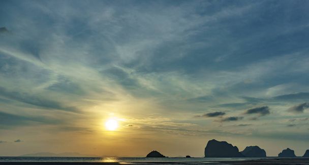 Sea Landscape,Sunset after the island - Fotografie, Obrázek