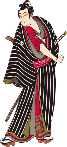 Ukiyo-e Kabuki herec 38 - Vektor, obrázek