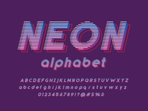Вектор стилізованого сучасного яскравого кольору алфавіту
 - Вектор, зображення