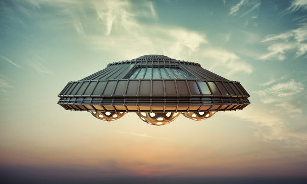 UFO ruimteschip - Foto, afbeelding