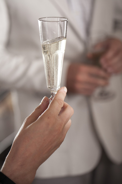 mão segurando copo de champanhe - Foto, Imagem
