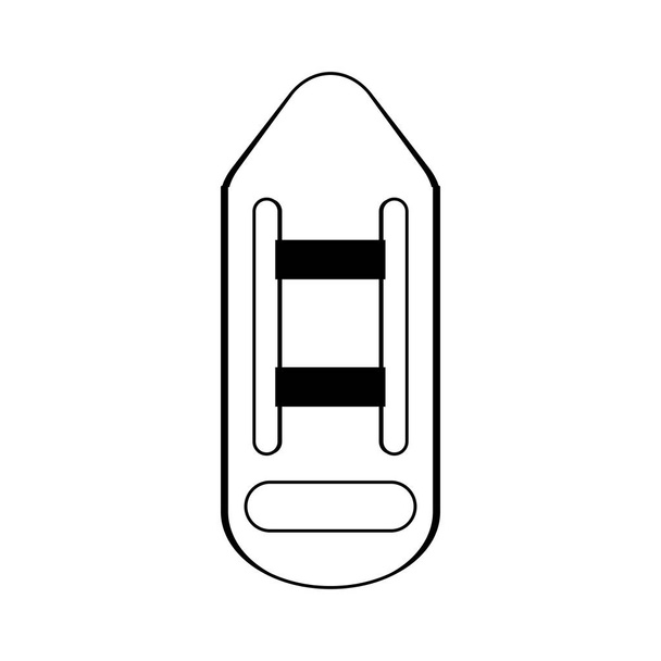 badmeester boei pictogram, plat ontwerp - Vector, afbeelding