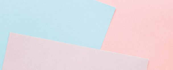Fondo abstracto de textura de papel en blanco, papelería maqueta plana
 - Foto, imagen