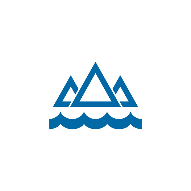 Montaña icono logo diseño vector plantilla - Vector, Imagen