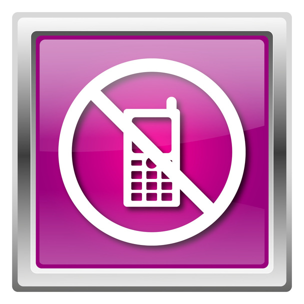 Teléfono móvil icono restringido
 - Foto, Imagen