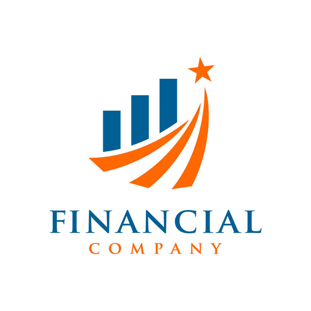 логотип маркетинга и финансового бизнеса
 - Вектор,изображение
