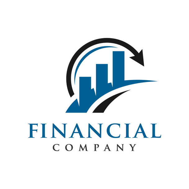 logotipo da empresa de marketing e financeira
 - Vetor, Imagem