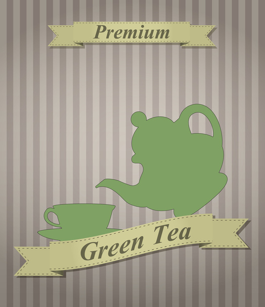 tea vintage - Vector, Image