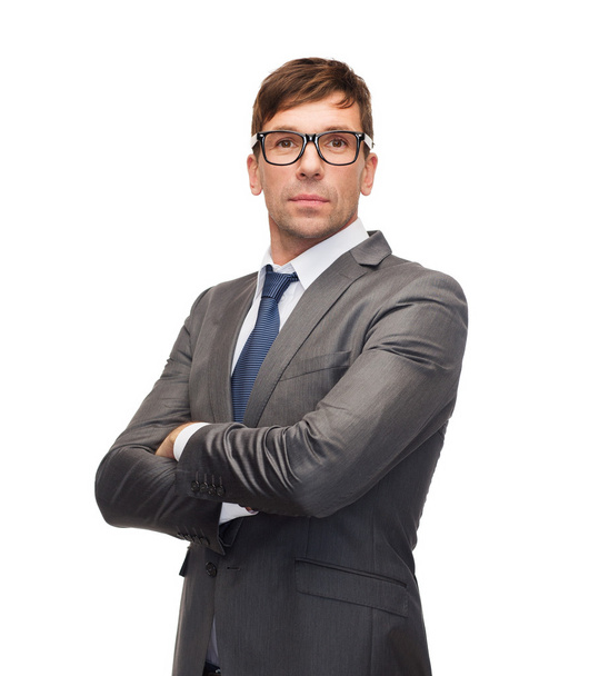 Attractive buisnessman or teacher in glasses - Photo, Image