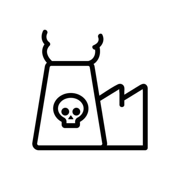substances toxiques icône vecteur. Illustration de symbole de contour isolé
 - Vecteur, image