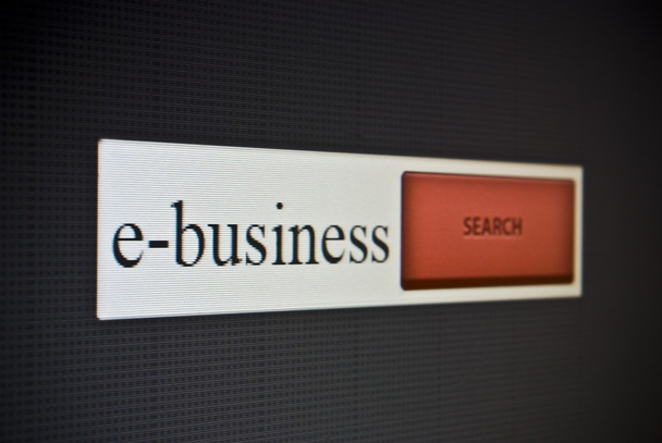 Панель поиска в Интернете с фразой e-business
 - Фото, изображение