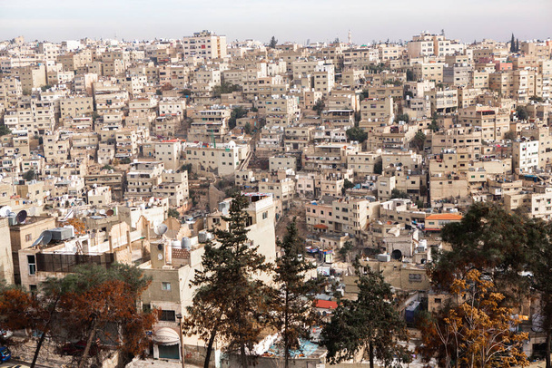 Aerial view of Amman city the capital of Jordan. City scape of Amman. - Photo, Image