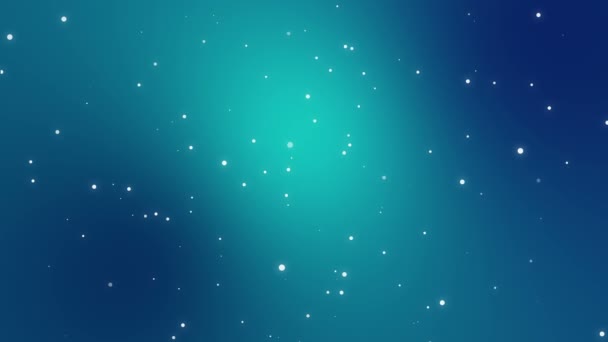 Animované modravé noční nebe pozadí s jiskřícími světelné částice. - Záběry, video