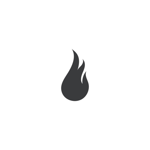 Ogień Płomień Logo szablon wektor ikona logo ropy, gazu i energii - Wektor, obraz