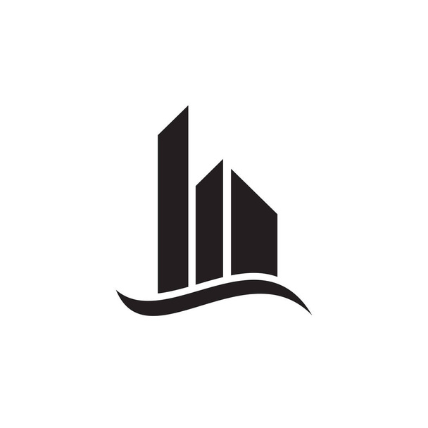 Appartamento edificio logo design ispirazioni modello vettoriale
 - Vettoriali, immagini