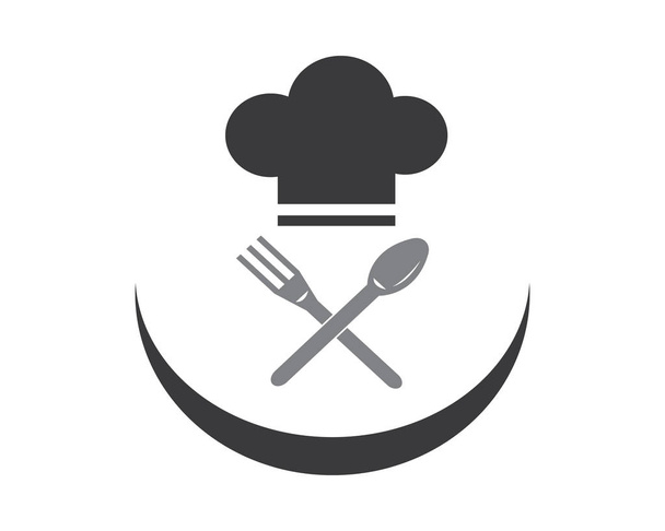 Restaurant chef icon logo vector illustration - Vector, Image