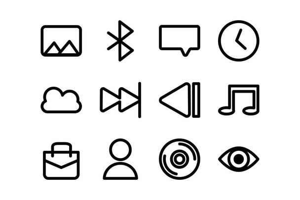 paquete de iconos de conjunto de interfaz de usuario
 - Vector, imagen