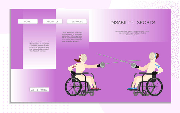 Page web handicap sport
 - Vecteur, image