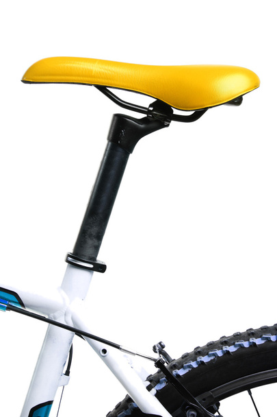 sela de bicicleta amarela
 - Foto, Imagem