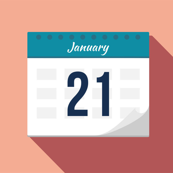Calendar icon. Calendar Date - January. Planning. Time managemen - Фото, изображение