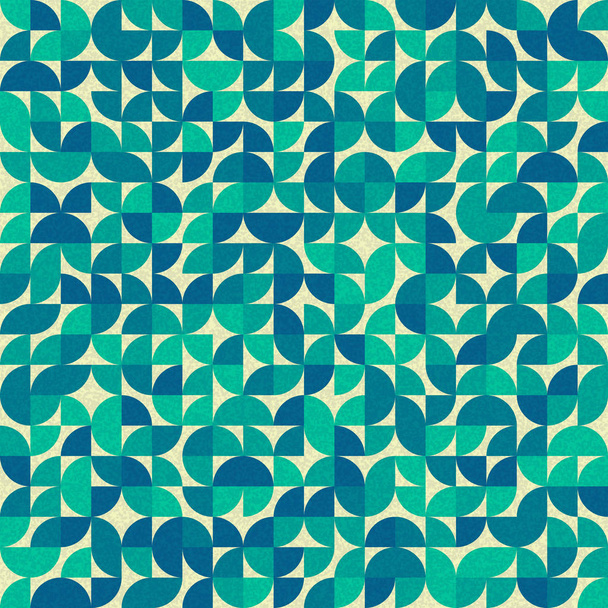 Patrón sin costuras cuadrados de cuartos verdes aleatorios Arte Generativo fondo ilustración
 - Vector, imagen