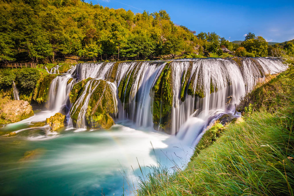 Strbacki Buk Waterval - Kroatië en Bosnië grens - Foto, afbeelding