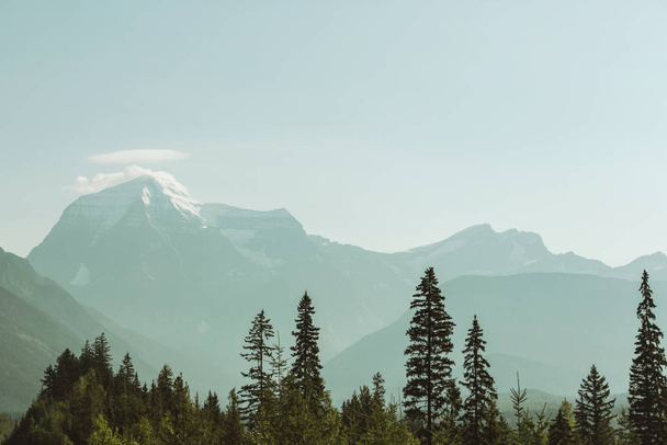 Beautiful Mount Robson in summer season, Canada - Foto, Imagen