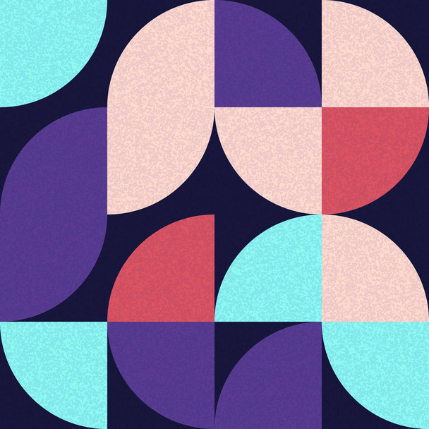Patrón sin costura al azar cuadrados de cuarto de color ilustración de fondo de Arte Generativo
 - Vector, imagen