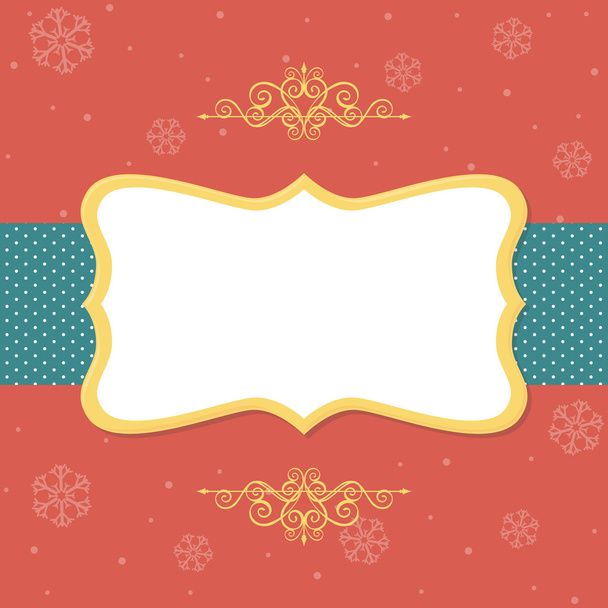 Christmas frame card - Vetor, Imagem