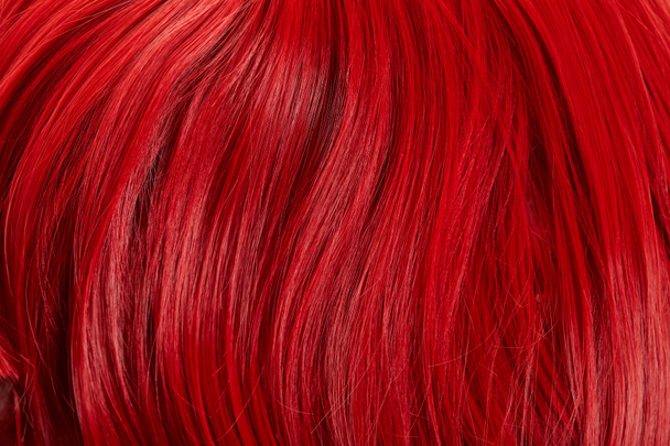 Close up vista de cabelos vermelhos coloridos
  - Foto, Imagem