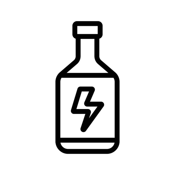 Vecteur icône boisson énergétique. Illustration de symbole de contour isolé
 - Vecteur, image