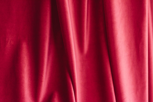 Abstract pink fabric background, velvet textile material for bli - Φωτογραφία, εικόνα
