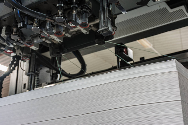 Entrada o carga de papel en una máquina de impresión offset mide 72 / 102
 - Foto, Imagen