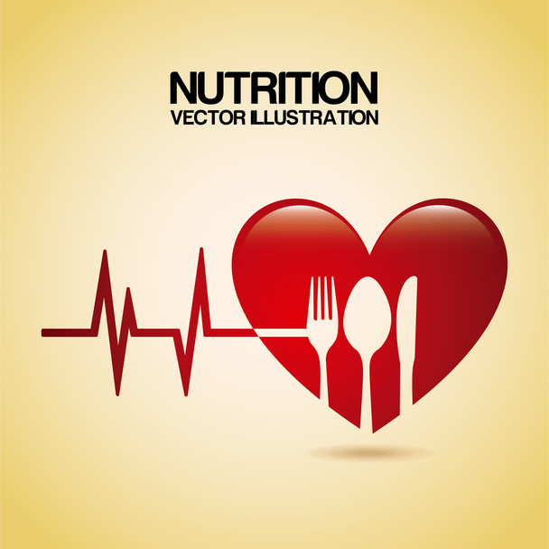 nutrición - Vector, imagen