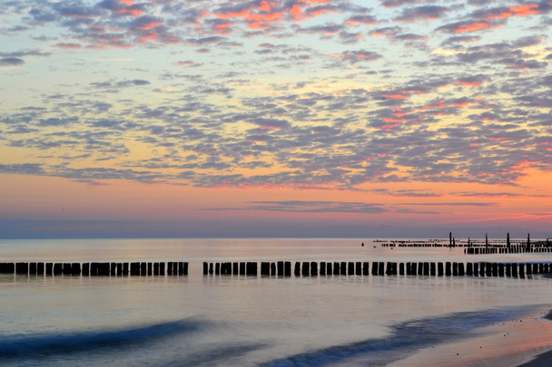 brzy ráno na pláži pobřeží Baltu - Fotografie, Obrázek