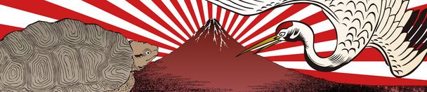 海部サニー&コンサートライン&鶴亀ワイドバージョン1 - ベクター画像