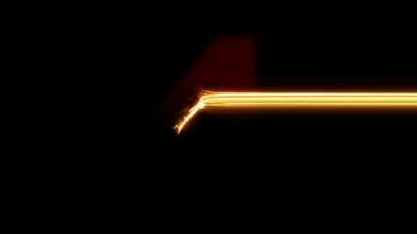 A 4-es felfedi. Tűz plazma izzó mozgás törlőkendő középre. 4k 60 fps videó renderelés felvétel - Felvétel, videó