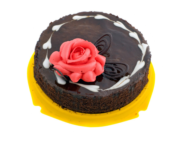 ciasto z różą - Zdjęcie, obraz