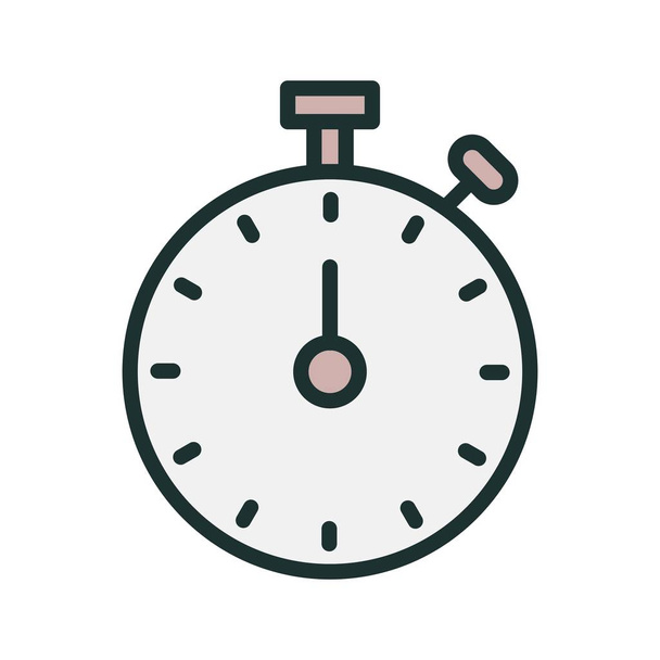 Stop Watch icon isolated on abstract background - Vector, afbeelding