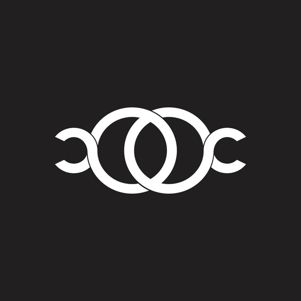 Buchstaben oc verknüpfte Ringe Logo-Vektor - Vektor, Bild