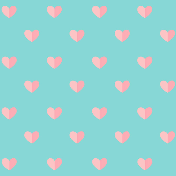 Hearts background, Valentine's day pattern - Vector, Image