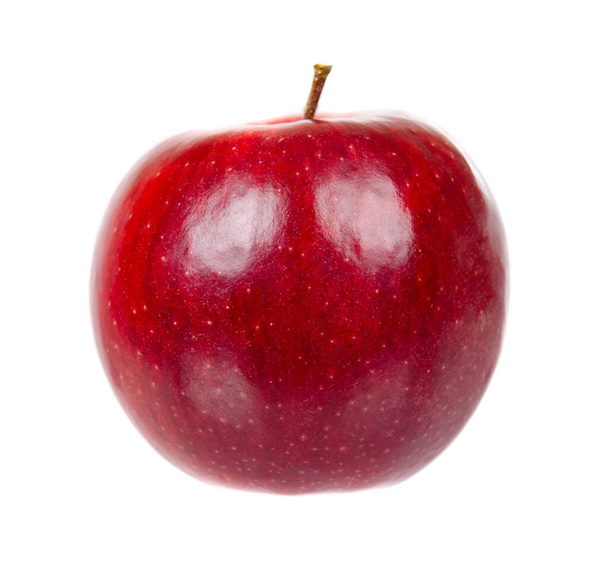 Red ripe apple, healthy fruit. Fresh healthy snack. - Photo, Image